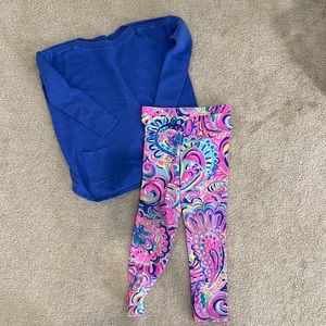 Lilly Pulitzer sweater M and leggings M